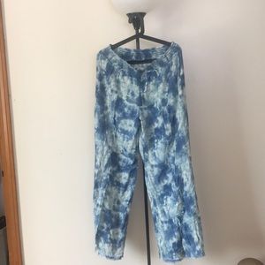 Wide leg casual pant